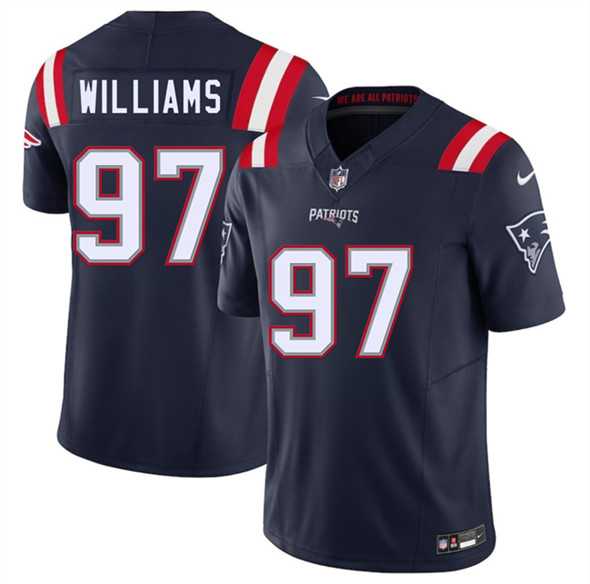 Men & Women & Youth New England Patriots #97 Milton Williams Navy 2025 F.U.S.E. Vapor Limited Stitched Jersey,We sell and wholesale Men & Women & Youth New England Patriots #97 Milton Williams Navy 2025 F.U.S.E. Vapor Limited Stitched Jersey on line form chian!